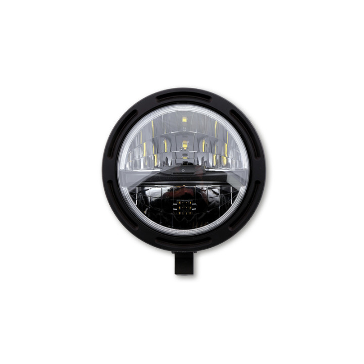 Feu avant LED Highsider pro Frame-R2 Type 5 - 5 3/4 pouces - fixation inférieure - noir