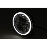 Feu avant LED Highsider pro Frame-R2 Type 7 - 5 3/4 pouces - fixation latérale - noir