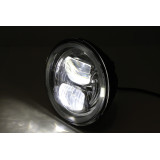Feu avant LED Highsider pro Frame-R2 Type 7 - 5 3/4 pouces - fixation latérale - noir