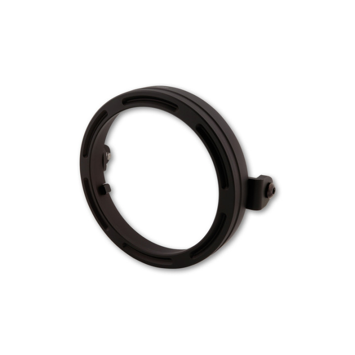 Bague de support de phare Highsider pro Frame-R2 - 5 3/4 pouces - CNC - fixation latérale - noir