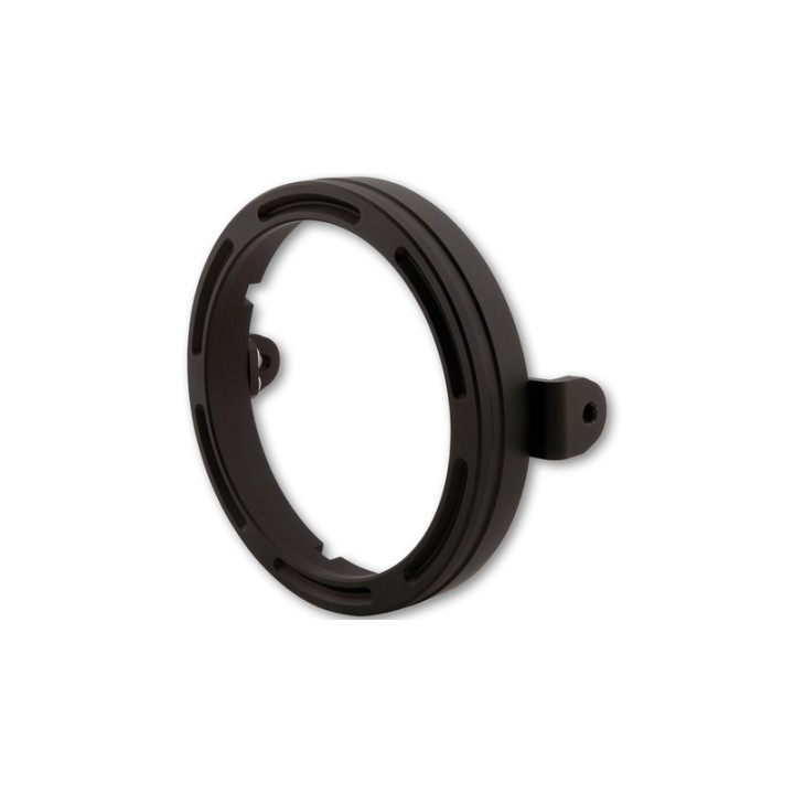 Bague de support de phare Highsider pro Frame-R2 - 5 3/4 pouces - CNC - fixation latérale - noir