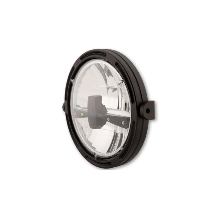 Feu avant LED Highsider pro Frame-R1 Type 3 - 7 pouces - fixation latérale - noir