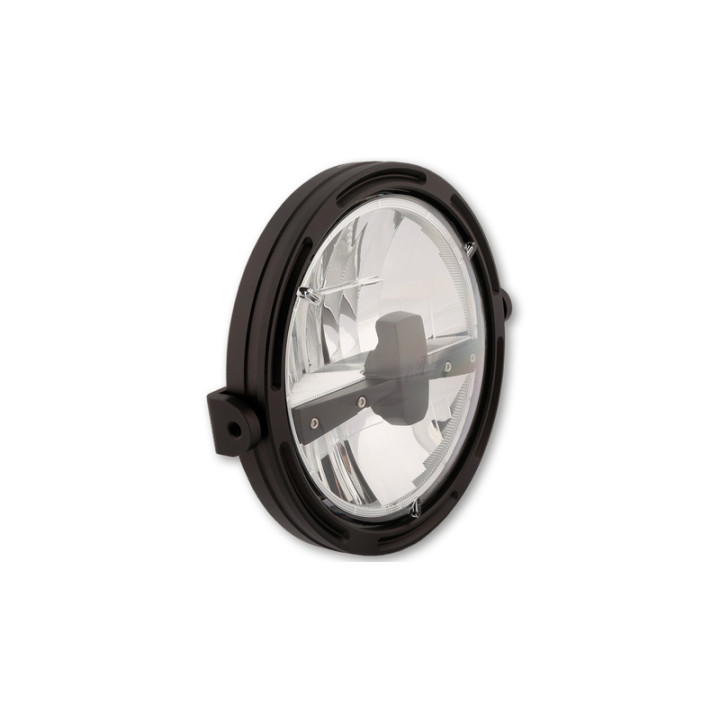 Feu avant LED Highsider pro Frame-R1 Type 3 - 7 pouces - fixation latérale - noir