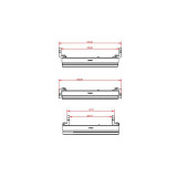 Bague de support de phare Highsider pro Frame-R2 - 5 3/4 pouces - CNC - fixation latérale - noir