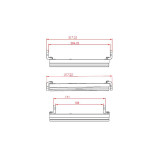 Feu avant LED Highsider pro Frame-R1 Type 3 - 7 pouces - fixation latérale - noir