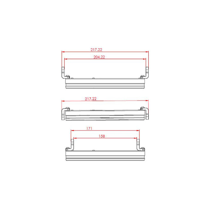 Feu avant LED Highsider pro Frame-R1 Type 3 - 7 pouces - fixation latérale - noir