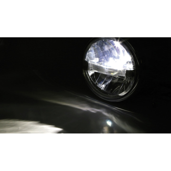 Feu avant LED Highsider pro Frame-R1 Type 4 - 7 pouces - fixation latérale - noir