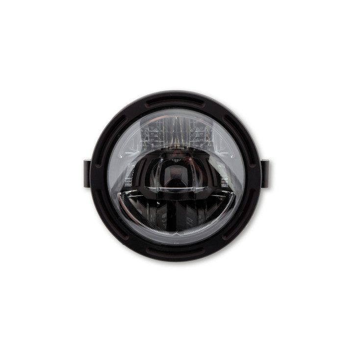 Feu avant LED Highsider pro Frame-R2 Type 10 - 5 3/4 pouces - fixation latérale - noir
