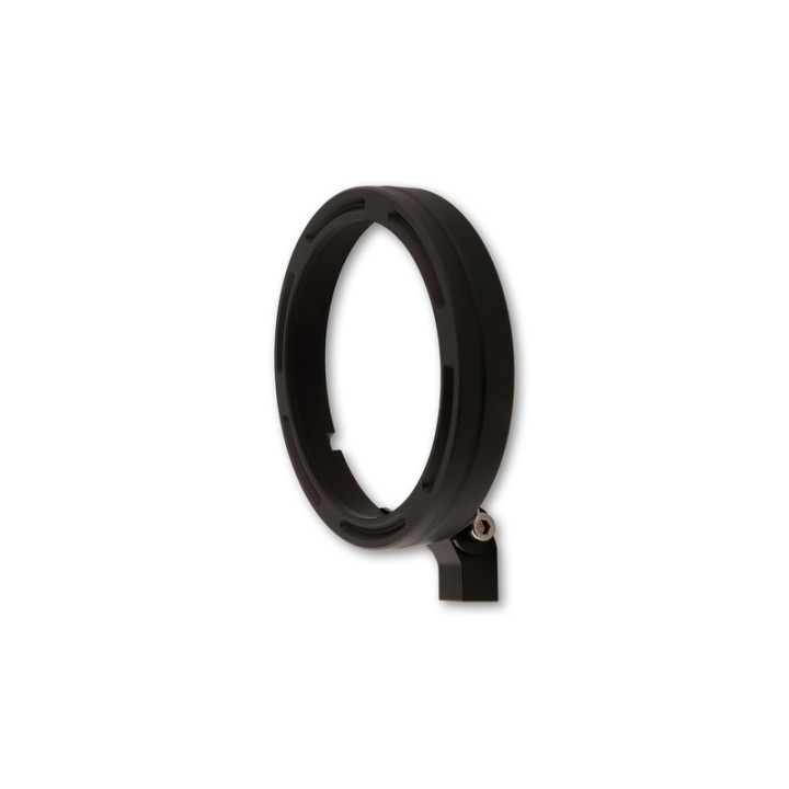 Bague de support de phare Highsider pro Frame-R1 - 7 pouces - CNC - fixation inférieure - noir
