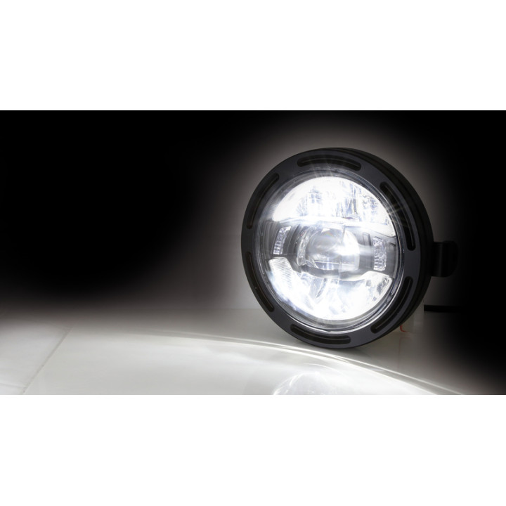 Feu avant LED Highsider pro Frame-R2 Type 10 - 5 3/4 pouces - fixation latérale - noir