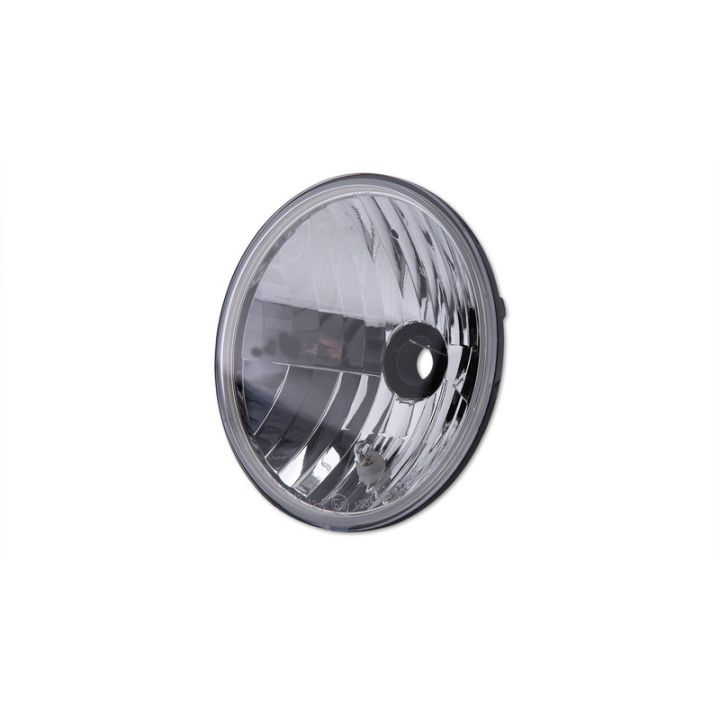 Insert de phare H4 Highsider smart - 7 pouces - verre transparent - With SideLight, homologué E - - à l'unité
