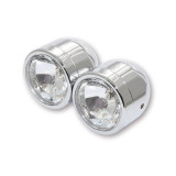 Set de doubles phares longue portée Highsider smart, chromé (3-1/2")