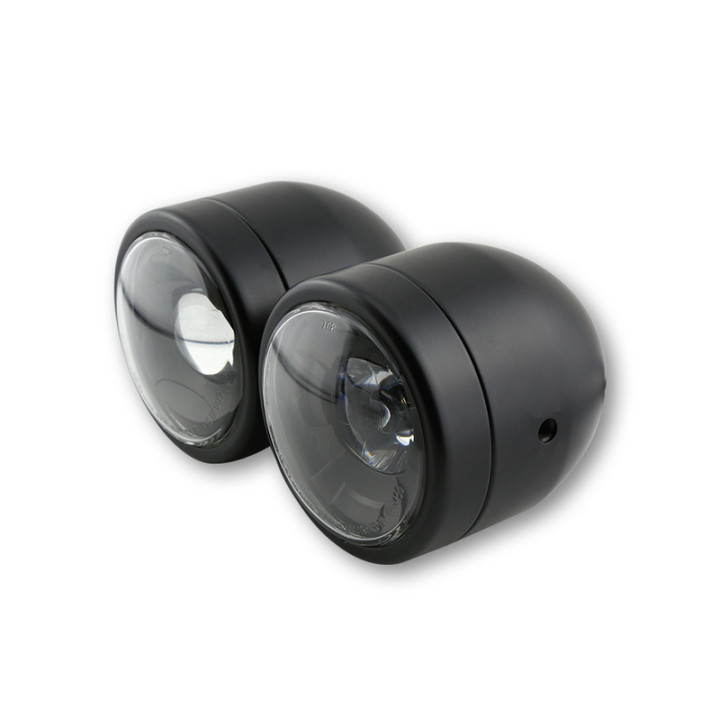 Feu avant LED Highsider smart Twin (3-1/2")- fixation latérale - homologué E - noir - à l'unité