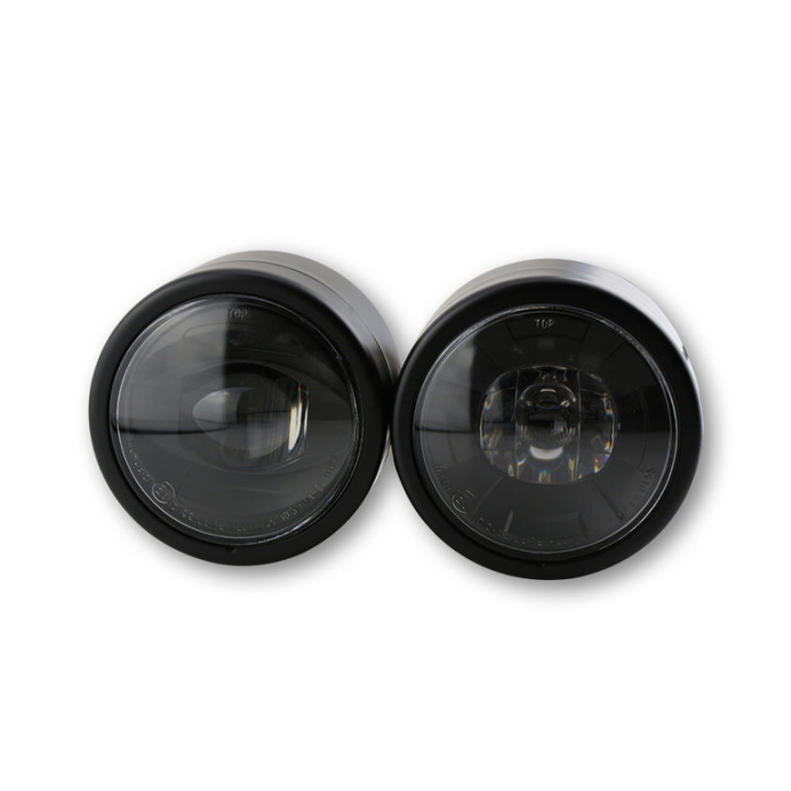 Feu avant LED Highsider smart Twin (3-1/2")- fixation latérale - homologué E - noir - à l'unité
