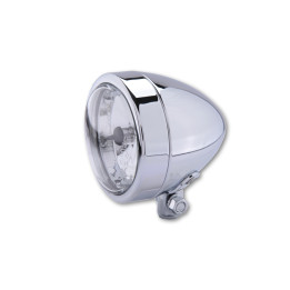 Feu avant H4 Highsider smart Bullet (3-1/2") - feu de route - fixation inférieure - homologué E - chromé - à l'unité