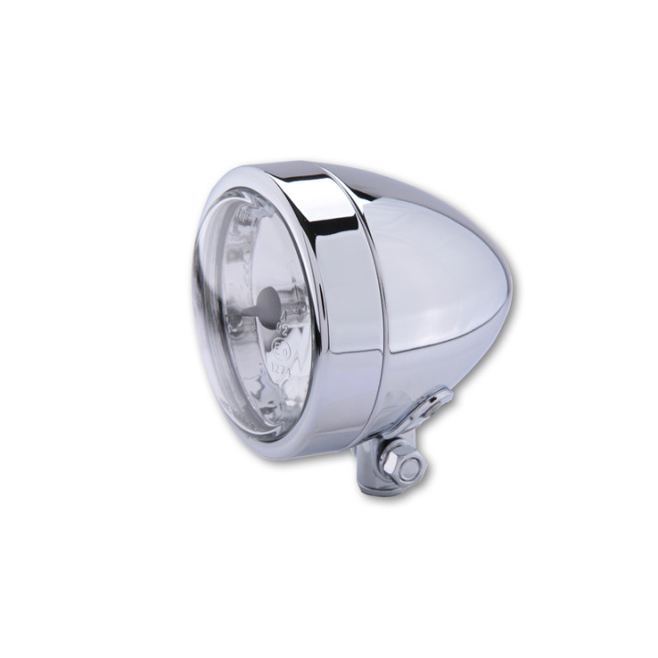 Feu avant H4 Highsider smart Bullet (3-1/2") - feu de route - fixation inférieure - homologué E - chromé - à l'unité