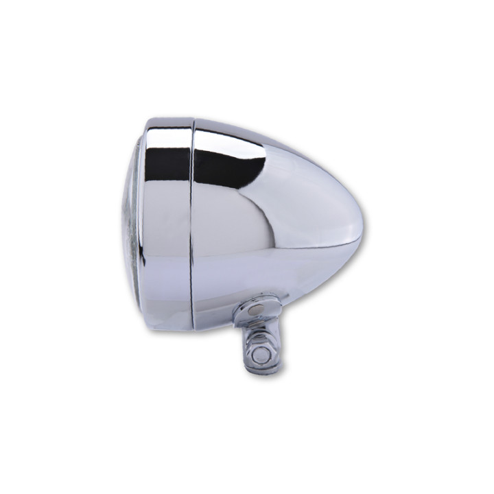 Feu avant H4 Highsider smart Bullet (3-1/2") - feu de route - fixation inférieure - homologué E - chromé - à l'unité