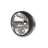 Feu avant Highsider smart - 6 1/2 pouces - boîtier métallique - avec feux de position - homologué E - noir - à l'unité
