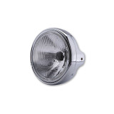 Feu avant LTD H4 Highsider smart - 7 pouces - verre gaufré - fixation latérale - homologué E - chromé - à l'unité