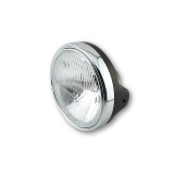 Feu avant LTD H4 Highsider smart - 7 pouces - Insert de phare H4 avec verre gaufré - homologué E - noir - à l'unité