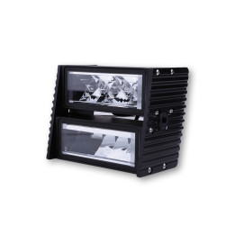 Feu avant LED Highsider pro Ultimate - avec support Wave - homologué E - noir - à l'unité