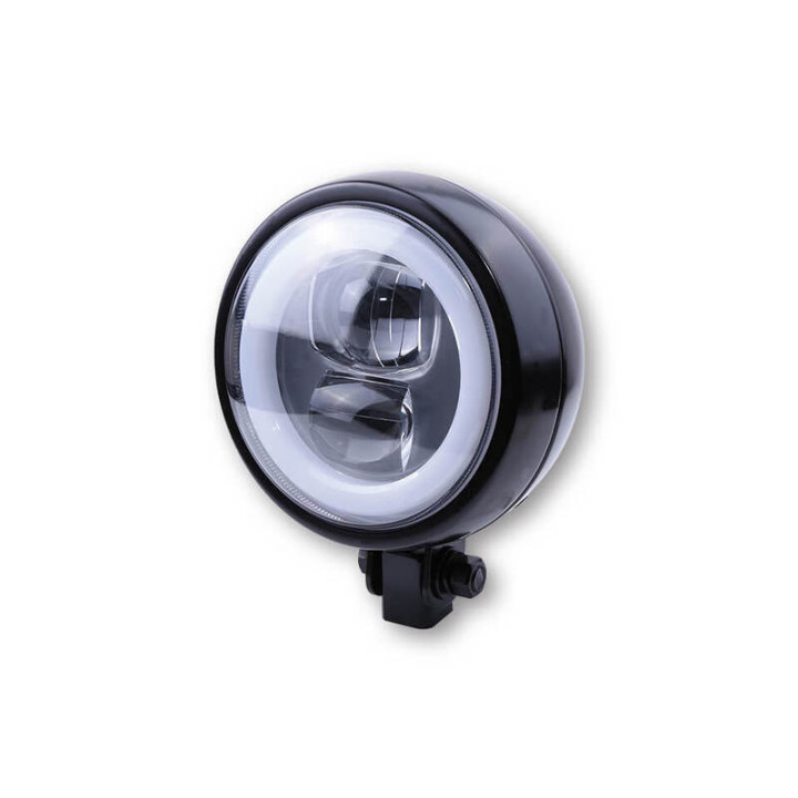 Feu avant LED Highsider pro Flat Type 9 - homologué E - noir - à l'unité
