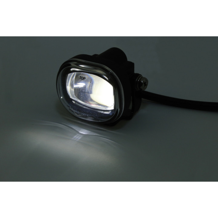 Feu avant anti-brouillard LED Highsider pro Micro - homologué E - noir - à l'unité