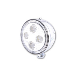 Feu avant LED Highsider pro Atlanta - 5 3/4 pouces - homologué E - chromé - à l'unité