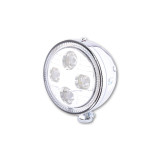 Feu avant LED Highsider pro Atlanta - 5 3/4 pouces - homologué E - chromé - à l'unité