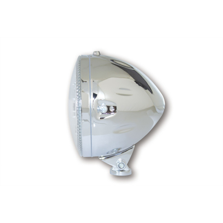 Feu avant LED Highsider pro Atlanta - 5 3/4 pouces - homologué E - chromé - à l'unité