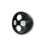 Feu avant LED Highsider pro Atlanta - 5 3/4 pouces - homologué E - noir - à l'unité 223-001