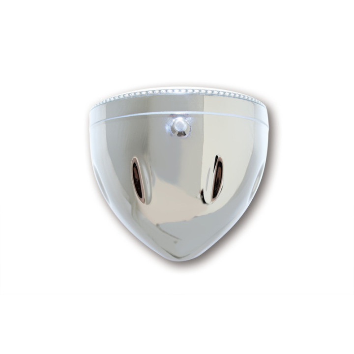 Feu avant LED Highsider pro Atlanta - 5 3/4 pouces - homologué E - chromé - à l'unité
