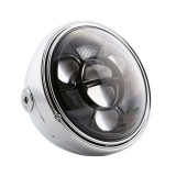 Feu avant LED Highsider pro Santa FE Type 11 - 7 pouces - avec TFL - homologué E - chromé - à l'unité