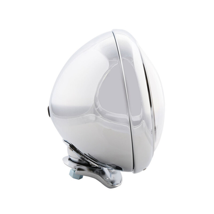 Feu avant LED Highsider pro HD-Style Type 11 - 7 pouces - avec TFL - homologué E - chromé - à l'unité