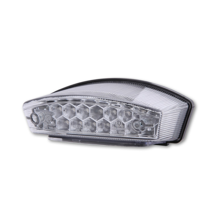 Feu arrière LED Highsider smart Monster homologué - verre transparent - l'unité