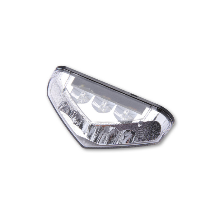 Feu arrière LED Highsider smart homologué - verre transparent - l'unité
