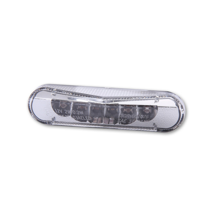 Feu arrière LED Highsider smart homologué - verre transparent - l'unité