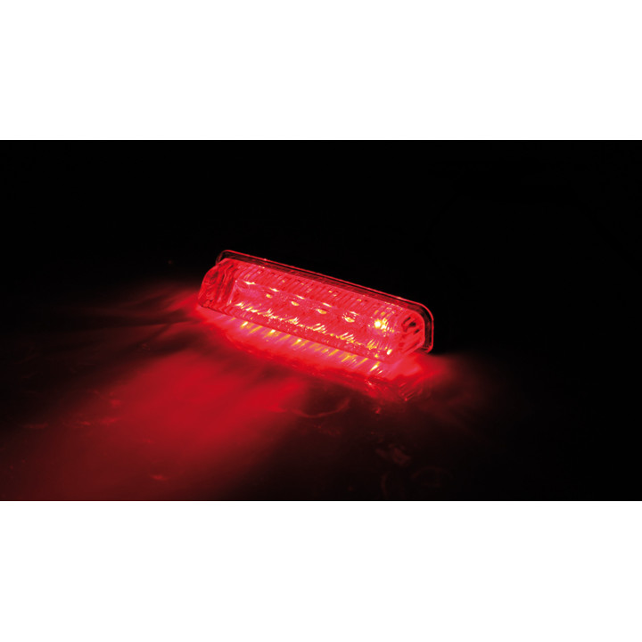 Feu arrière LED Highsider smart Mini homologué - verre transparent - l'unité