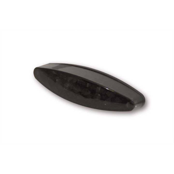 Feu arrière LED Highsider pro - Little Number1 - noir/fumé - avec éclairage de plaque - 1 pièce