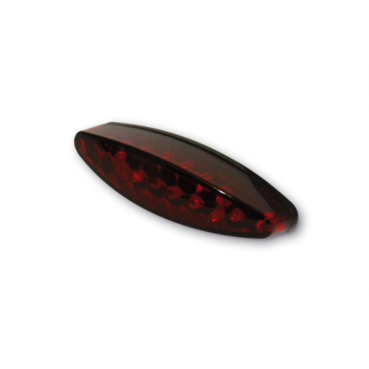 Feu arrière LED Highsider pro - Little Number1 - noir/rouge - avec éclairage de plaque - 1 pièce