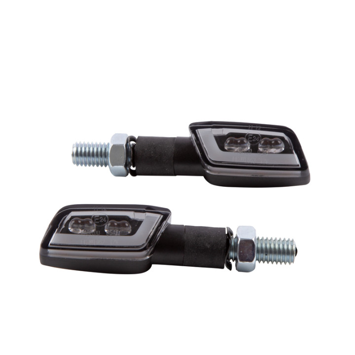 Feu arrière/clignotant LED Highsider smart Formula-TS 3en1 homologué - verre fumé - la paire