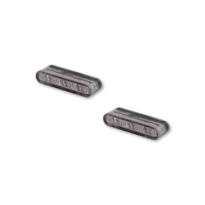 Feu arrière/clignotant LED Highsider pro Star-MX1 Pro Module 3en1 homologué - verre fumé - la paire