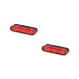 Feu arrière/clignotant LED Highsider pro Star-MX1 Pro Module 3en1 homologué - verre fumé - la paire