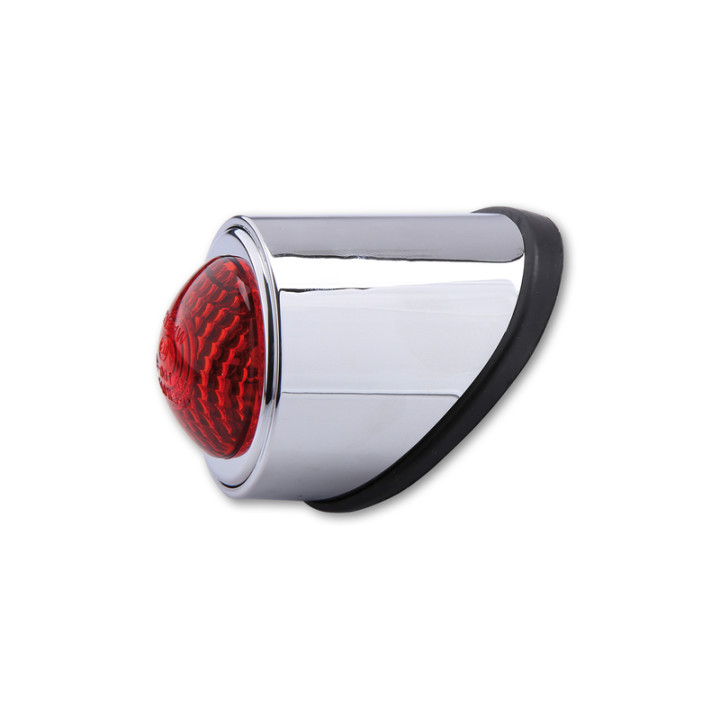 Feu arrière LED Highsider smart Old School Type 1 homologué - verre rouge - l'unité 255-055