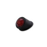 Feu arrière LED Highsider smart Old School Type 1 homologué - verre rouge - l'unité 255-054