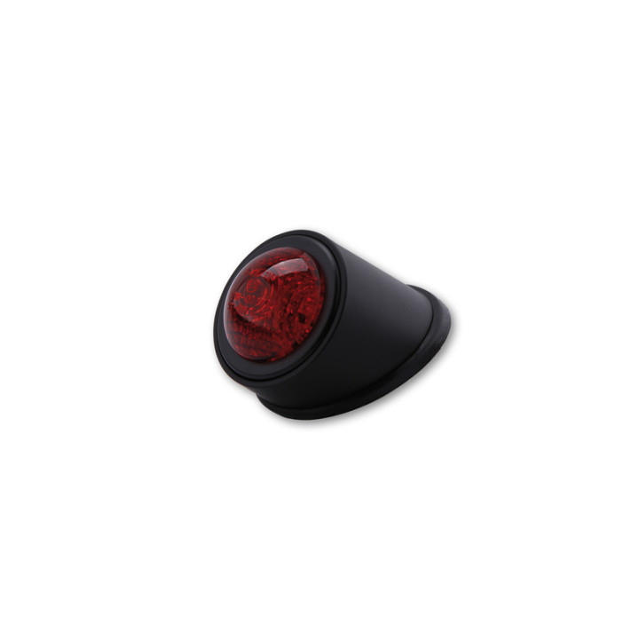 Feu arrière LED Highsider smart Old School Type 1 homologué - verre rouge - l'unité 255-054