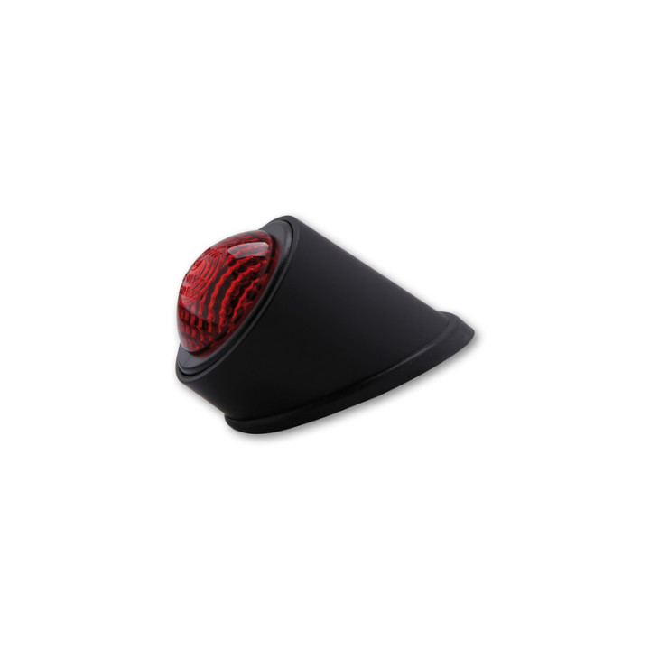 Feu arrière LED Highsider smart Old School Type 1 homologué - verre rouge - l'unité 255-054