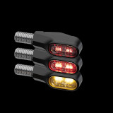Clignotants LED Highsider pro Ventura-X 3en1 – noir mat – la paire