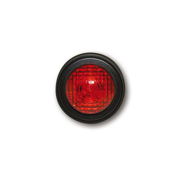 Feu arrière LED Highsider smart Old School Type 1 homologué - verre rouge - l'unité 255-054