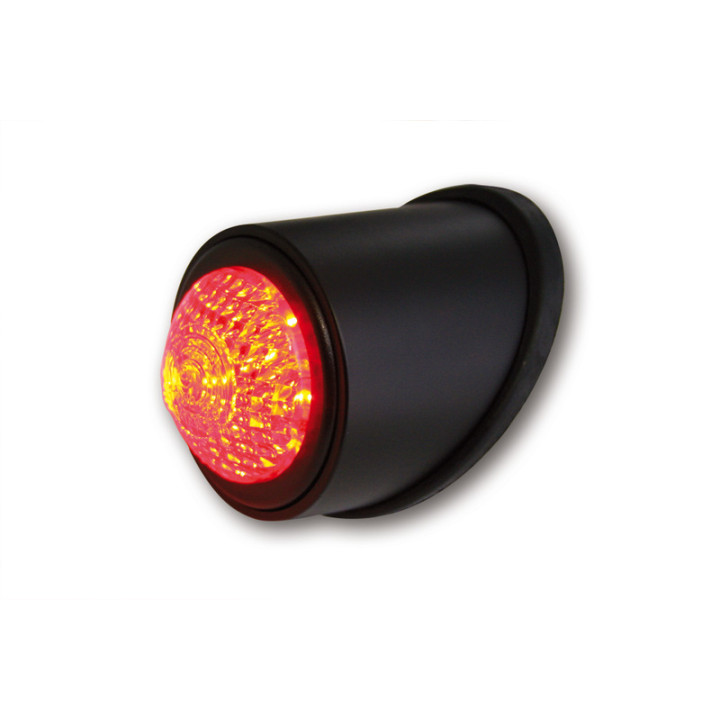 Feu arrière LED Highsider smart Old School Type 1 homologué - verre rouge - l'unité 255-054